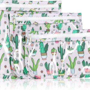 TSA Approved Toiletry Bag, Set of 3 Clear Travel Toiletry Bag Quart Size Zipper